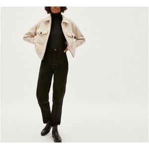 Everlane Corduroy Black Wide Leg Pants